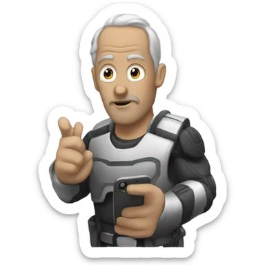 Celular con la leyenda, SEB-CELL sticker