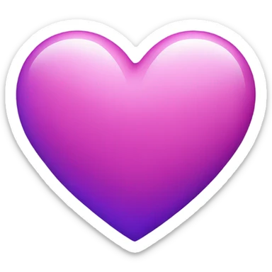 Pink and Purple Heart  sticker