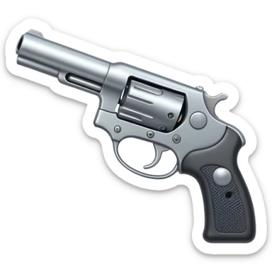 Gun and a clip sticker