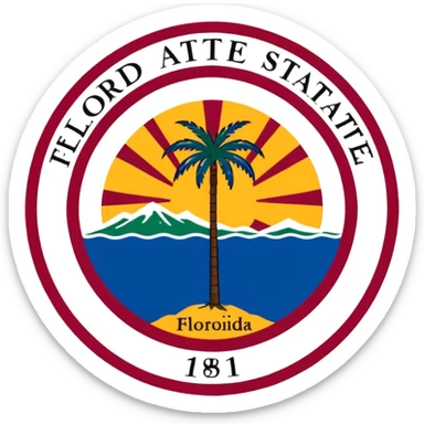 Floridas state flag sticker