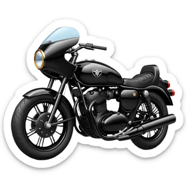 Classic 350 stealth black emoji sticker