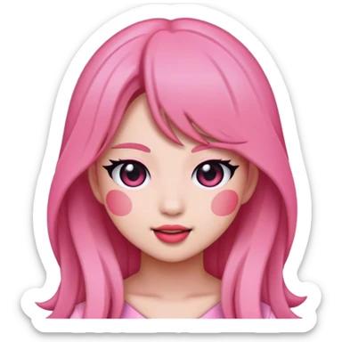 create an emoji of Rose Blackpink sticker
