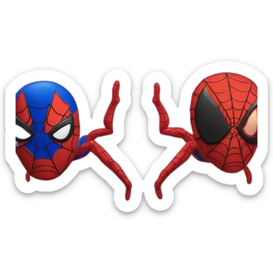 spider-man-slipped-and-face-off sticker