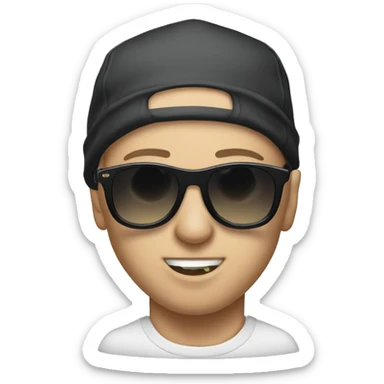 Eminem with sunglasses sticker