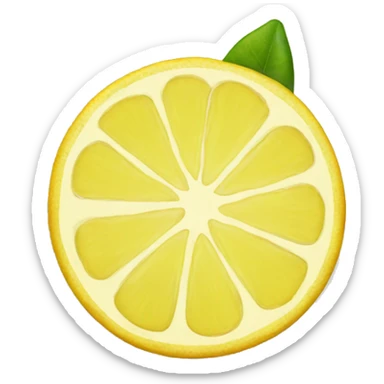 lemon slice sticker