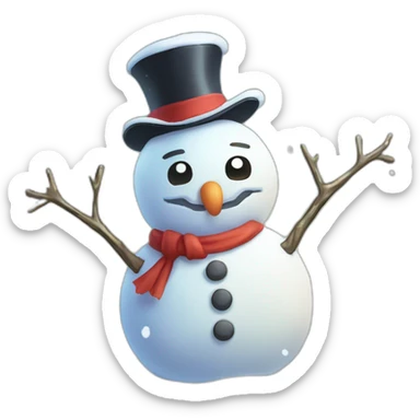 Snowman Badge Medal Epic Mystery Legendary NewYear PokemonTheme Pokeball Snowfall Snowballs sticker