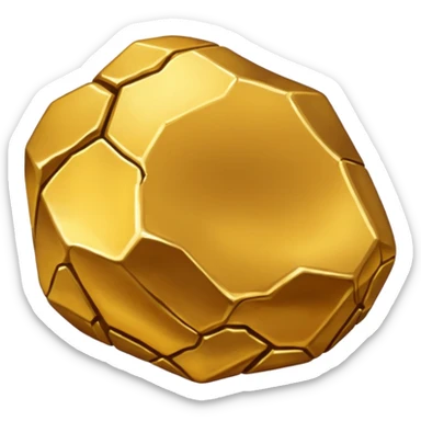 gold nugget sticker