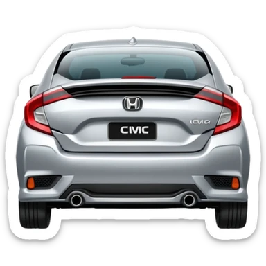 Honda Civic 1.6 İes egzozlu sticker