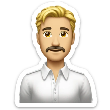 Hombre vestido de pantera blanca sticker