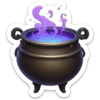 potion cauldron sticker