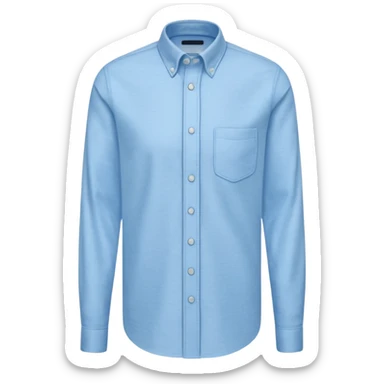 light blue oxford shirt sticker