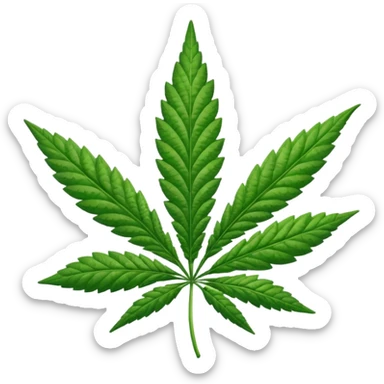 Marihuana hoja sticker