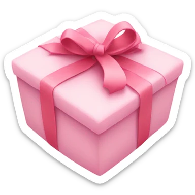 heart shaped gift light pink color sticker