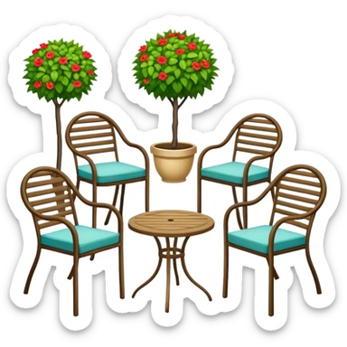 garden furniture sticker