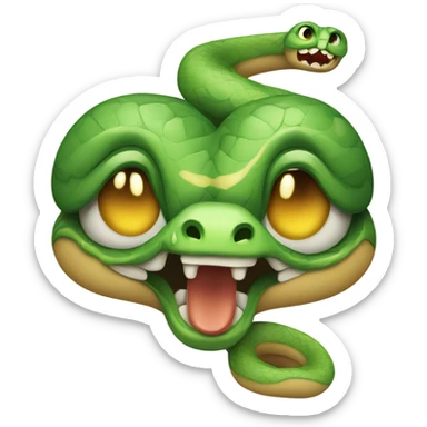 crying snake sticker