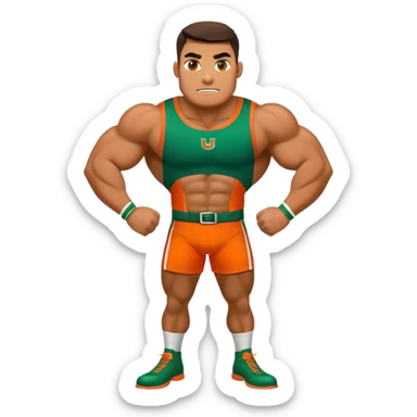 University of Miami mascot sticker