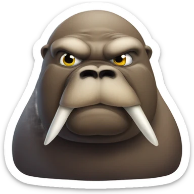 Angry walrus sticker
