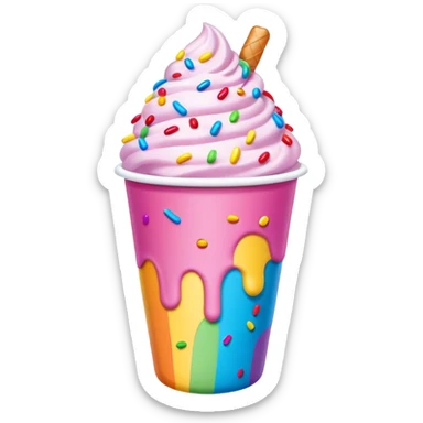 baskin robbins cup sticker