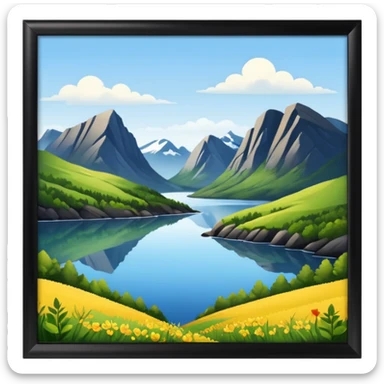 Norwegian nature sticker