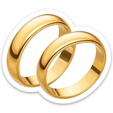 Wedding rings sticker