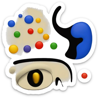 Joan miro  sticker