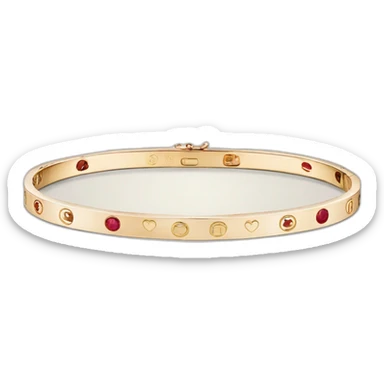 cartier love bracelet Gold sticker