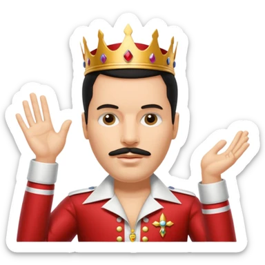 Freddy mercury famous pose sticker