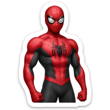 black spiderman sticker