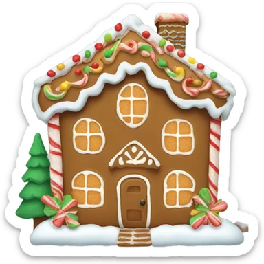 gingerbread house sticker