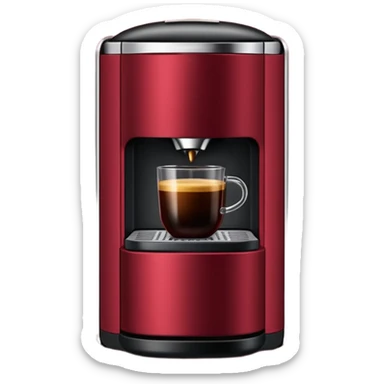 Nespresso dark red vertuo coffee pod sticker