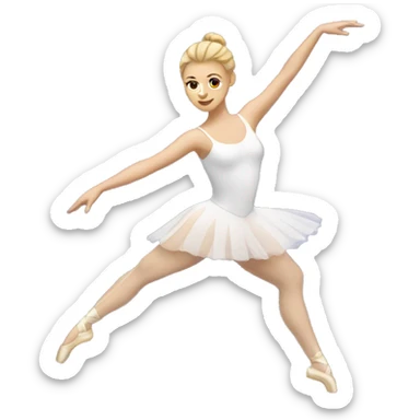 White woman Ballet dancer sticker