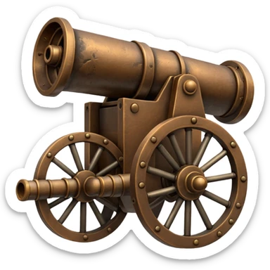 ship cannon  sticker