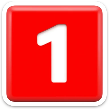 Numberblock 1 sticker