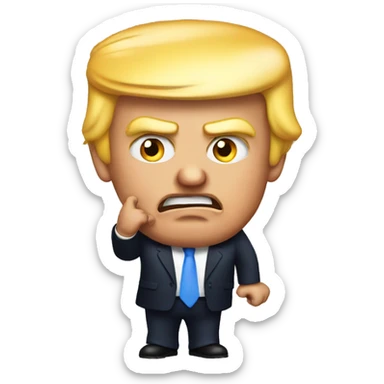 Trump mad sticker