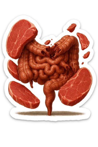 fallo identico ma invece dell'insalata metti fette di carne di vitello sticker