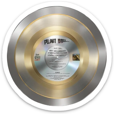 platinum album plaque  sticker