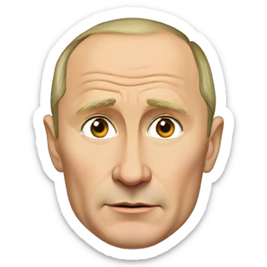 poor Vladimir Putin sticker