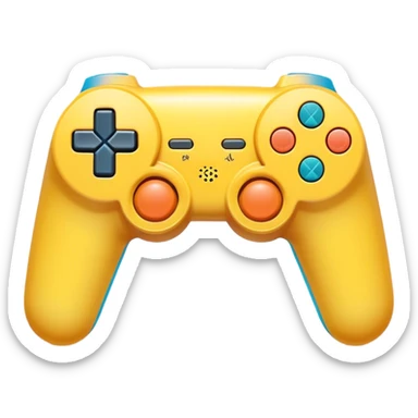 Clash of Clans aesthetic: Cinematic Playful PlayStation Move Controllers Portrait Emoji, rendered in a 3D vector-style similar to standard emojis with minimal shading and bold, simplified shapes. A compact, distinct form with signature details, softly glowing with a cutting-edge console technology charm. Simplified yet unmistakably iconic, highly detailed and consistent, glowing with a soft radiance and high shine. Stylized with a touch of technological advancement and a soft glowing outline, capturing the essence of a beloved gaming relic with a friendly, playful manner! sticker