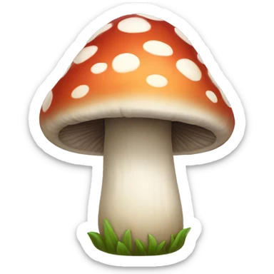 High mushroom sticker