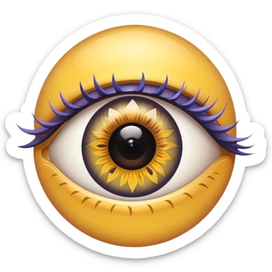 ⚠️ with an eye in it sticker