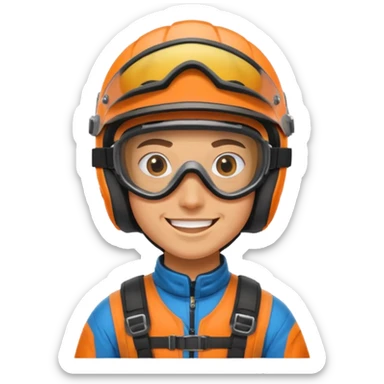 dirtbike rider face with helmet and goggles on sticker