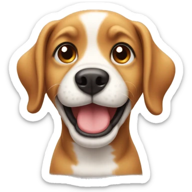 Cute dog sticker