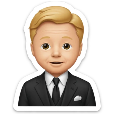 Mickey Rooney with suit sticker