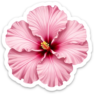 Light pink hibiscus  sticker