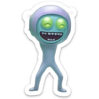 rick and morty teleport sticker