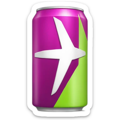 Energy drink with flash symbol  sticker