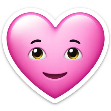 Pink heart emoji sticker