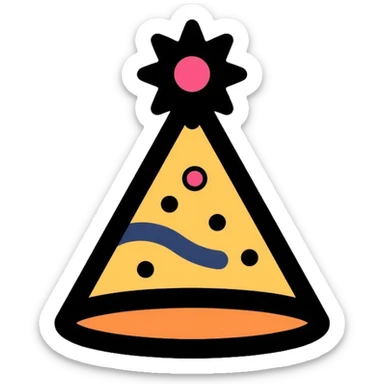 party hat sticker