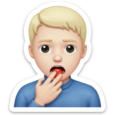 choking neck sticker