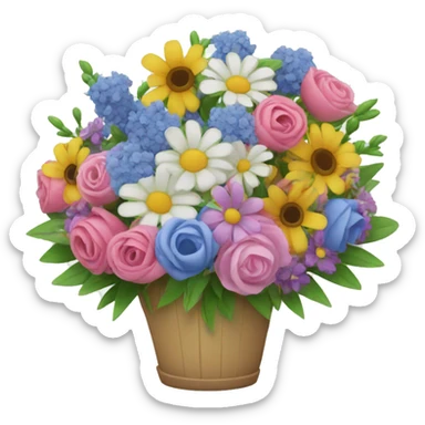 Flowers bouquet sticker